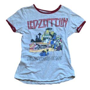 LED ZEPPELIN Authentic Gray Tee Shirt T-Shirt